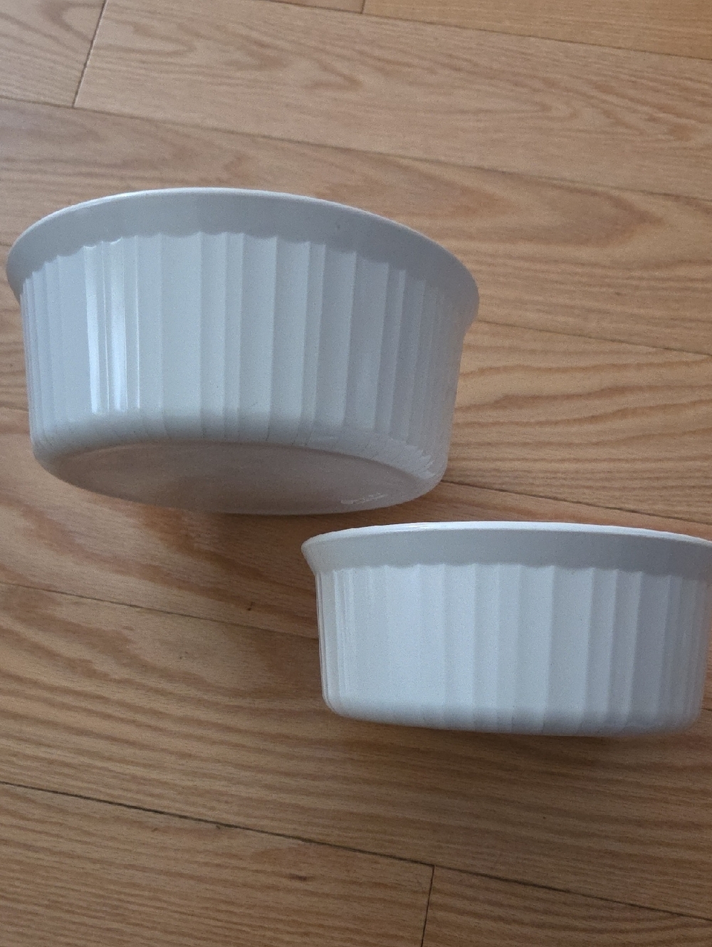 Corningware French White Casserole Dishes -Set of 2